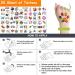 Tie Dye Temporary Tattoos Stickers 120pcs - Birthday Party Decorations for Kids - Carnival Rewards - Buy Online on GoSupps.com