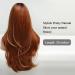 HAIRCUBE Long Auburn Layered Curly Wig with Bangs for Women - Natural Synthetic Hair for Daily Wear | Orange Wig - Buy Online on GoSupps.com