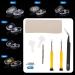 Kalione Screw-On Silicone Glasses Pads - 24 Pairs Metal Core Air Chamber Micro-Screw Cleaning Cloth & Tweezers | International Shipping - Buy Online on GoSupps.com