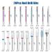 20Pcs Depvko Nail Drill Bits Set - Diamond Carbide and Ceramic Bits for Acrylic Gel Nails - Buy Online on GoSupps.com
