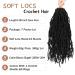Mclisle 18 Inch Faux Locs Crochet Hair 7 Packs - Curly Butterfly Goddess Pre-looped Braids for Women in 1B Synthetic Hair (Pack of 6) - Buy Online on GoSupps.com
