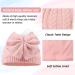 XIAOHAWANG Baby Girl Winter Hat - Cute Bow Knitted Beanie for Toddler Girls 2-6 Years (White+Pink) - Buy Online on GoSupps.com