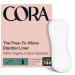 Cora Ultra Thin Organic Bladder Liners | Incontinence & Postpartum Pads for Women | Panty Liners for Bladder Leaks | Breathable Cotton (144 Long Liners) 72 Count (Pack of 2)