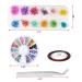 3D Nail Art Set with Natural Dry Flowers - 12 Colors Nail Striping Tape & Tweezers for Stunning Nail Designs | International Shipping - Buy Online on GoSupps.com