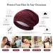 SATINIOR 6-Piece Satin-Lined Sleep Cap Set for Frizzy Curly Hair - Women's Slouchy Hair Cap for Sleeping - (Black, Dark Blue, Light Gray, Wine Red, Khaki, Green) - Buy Online on GoSupps.com