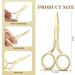 5-Piece Stainless Steel Nose Hair Scissor Set for Facial Grooming - Small Straight Tip Beauty Scissors for Hair, Mustache, Beard, and Eyebrow Trimming (Gold) - Buy Online on GoSupps.com