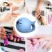 Organisateur de Kit de Manucure | Rangement Portable Pour Vernis Ongles Organisateur Souple de Stockage Portable pour Salon et Paillettes d'Adolescentes Bleu - Buy Online on GoSupps.com