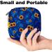 Womens Napkin Storage Bag - Sunflowers on Blue | Portable Menstrual Cup & Female Tapes | Perfect for First Periods & Travel - Buy Online on GoSupps.com