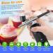 QUR 1 Set Black Oxygen Injector Protable Airbrush for Nails Art Paint Air Compressor Nano Fog Mist Spray Manicure DIY Cake Sprayer - Buy Online on GoSupps.com