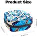 Blue Butterfly Print Menstrual Cup & Pad Storage Bag - Portable Sanitary Napkin Pouch - Color 8 - Buy Online on GoSupps.com