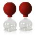 Lauschaer glass cupping glasses with ball 2 pieces 60mm for professional medicine fireless cupping cupping glass cupping glasses