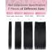 Agmity Clip-In Extensions | 100% Real Remy Hair | #1 Deep Black | 35cm | 7-Piece 110g | Invisible & Smooth - Buy Online on GoSupps.com