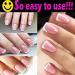 2.8CM Clear Jelly Silicone Nail Art Stamper with Scraper & Cap - Nail Transfer Templates Tools for Manicure - Buy Online on GoSupps.com