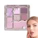 Eyeshadow Palette For Women | 7 Colors Colorful Matte And Shimmer Pressed Eyeshadow - Professional Vibrant Colors Shades Cosmetics Compact Waterproof Glitter Makeup Palette For Blendable Bright Rowces Streamer Iris No. 19