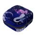 Menstruation pad bag with zipper women's napkin bag tampons collecting bags for women and girls (beautiful moon moon moon pattern)