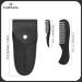 FABINOC 5" Beard and Moustache Scissors with Comb & Pouch Eyebrow Ear & Nose Small Hair Scissors - German Quality Stainless Steel Mustashe Grooming Kit (Silver) - Buy Online on GoSupps.com