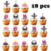 18pcs Pink Rock and Roll Cupcake Toppers for Girls Women Rock Roll Rockstar Party Decorations Supplies Guitar Microphone Music 80s Cake Decorations - Buy Online on GoSupps.com