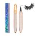 2021 Diamond Self-adhesive Eyeliner Pen, 2 in 1 Magic Lash Liner Glue Pen Glitter Liquid Eyeliner, No Glue Needed No Mess Waterproof Longlasting for Eye Makeup (Style B-Black)