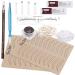 Eyebrow Microblading Kit  Fenshine Permanent Microblading Tattoo Practice Kit Microblading Needling Pen Set with Blades Pigment Practice Skin Eyebrow Ruler Repair Gel Ring Cup Finger Gloves Pencil 102 Piece Set