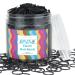 EAONE 1500Pcs Small Hair Bands Baby Hair Ties Tiny Elastics Rubber Bands for Girls and Women with Box Packaged, Black 1500 Count (Pack of 1) Black