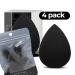U&I Beauty Sponge Blender - 100% Vegan & Latex-Free | Perfect for Foundation Concealer & Highlight | Wet or Dry Use | Black Bundle (1 Count - Buy Online on GoSupps.com