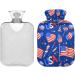Patriotic 1L Heat Bottle - Durable Warm-Up Bag for Pain Relief | 4th of July Pattern for Hands Feet Shoulders & Cramps | Heat Therapy Solution - Buy Online on GoSupps.com