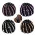 4 Pack Ponytail Holder Hair Accessory Expandable Rhinestone Bird Nest Hair Clip For women Girls