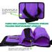 Massage Oil Holster Bag - 3 Bottle Violet - Ideal for Massage Therapists | Lotion & Oil Storage - Buy Online on GoSupps.com