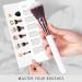 Nir Beauty 15-Part Vegan Make-Up Brush Set | Award-Winning Set with Sponge Cleaner & Gift Box | Professional Quality in White & Ros gold - Buy Online on GoSupps.com