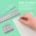 Non-Slip Transparent Ruler Grips for Quilting Templates - 34 PCS (10 Large, 24 Small) - Buy Online on GoSupps.com