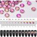Dowarm 1440 Pieces SS6 Flatback Rhinestones 2MM Tiny Flatback Nail Crystal Rhinestones for Craft Dance Costumes Flat Back Nail Crystals Non Hotfix Rhinestones (SS6 / 2MM Rose Vitrail) - Buy Online on GoSupps.com