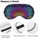Sleep Eye Masks Dragonfly Psychedelic Sleep Eye Mask & Blindfold with Elastic Strap/Headband for Women Men Sleep Travel Nap - Buy Online on GoSupps.com