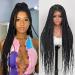 Bilisar Box Braid Wig for Black Women - 30 Inch Hand Braided Synthetic Lace Front Wig with Baby Hair - Lightweight Knotless Cornrow Braids in Natural Black (1B) - Buy Online on GoSupps.com