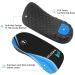 High Arch Support Insoles 3/4 Orthotic Inserts for Flat Feet Plantar Fasciitis Relief | Overpronation Running Shoe Insoles for Men & Women - Black/Blue (L Men 9-11 Women 10-12) - Buy Online on GoSupps.com