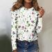 Odjoy Women's Long-Sleeved Christmas Shirt | Casual Blouse & Print Tunics Sweatshirt - Perfect Holiday Look! - Buy Online on GoSupps.com