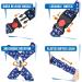 Slowton Double Dog Safety Belt - Dual-Pet Car Head Support for Small & Medium Dogs | Elastic Strap No Cable Blue | Ideal for Safe Vehicle Travel - Buy Online on GoSupps.com