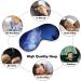 Wolf Howling Starry Sky Sleep Mask - Adjustable Blindfold for Night Travel and Nap - Buy Online on GoSupps.com