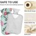 NAANLE Watercolor Rose Hot Water Bottle - 2L Transparent Design for Heat & Cold Therapy Ideal for Bed Hands & Feet - Buy Online on GoSupps.com