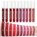 10Pcs Liquid Matte Lipstick Set for Dark Skin Women - Long-Lasting Matte Lipstick Pack - Original 24 Hour Formula - Dark Red Shades - 10 Count - Buy Online on GoSupps.com