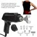 Professional Electrical Vertebral Chiropractor Tools - 6 Strength & 8 Massage Heads for Ultimate Body Relaxation - Black - Buy Online on GoSupps.com