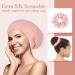 LULUSILK 100% Mulberry Silk Sleep Cap Bonnet for Frizz-Free Hair | Adjustable Silk Hair Wrap for Sleeping and Scrunchie | Pink - Pack of 1 - Buy Online on GoSupps.com
