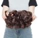 Medium Ash Brown Wavy Curly Messy Hair Bun Scrunchie Updo Hairpiece - Chignons Hair Piece Wig for Effortless Style - Buy Online on GoSupps.com