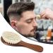 Barber Fade & Cleaning Brush Set - 2pc Soft Beard Brushes with Wooden Handles in Black & Red for Hair Cutting Kits - Buy Online on GoSupps.com