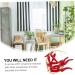 Zerodeko 3pcs String Faux Paprika Vegetables Artificial Chili Ornament Hanging Accessory Black Pepper Desktop Dark Redx3pcs 47X11X7CMx3pcs - Buy Online on GoSupps.com