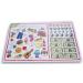 Kids Wipe-Clean Educational Placemat | Double-Sided Colorful Lunch Mat 10x16 Inches - Tell The Time - Buy Online on GoSupps.com
