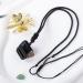 Crystal Necklace for Mental Health - Black Stone Spiritual Pendant for Meditation - Women's Pendant Necklaces for Working Home Shopping Dating Gathering Traveling Frifer - Buy Online on GoSupps.com