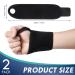 YOGINGO 2 Pack Adjustable Wrist Brace for Men & Women - Right & Left Hand Support for Sports, Tendonitis Pain Relief, and Carpal Tunnel - Black - Buy Online on GoSupps.com