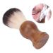 Professional Portable Shaving Brush with Wooden Handle - Ideal for Home Hairdressers | International Shipping - Buy Online on GoSupps.com