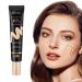 O'CHEAL CC Cream with SPF 50+ Hydrating Color Correcting Cream Full Coverage Lightweight Powder Foundation Waterproof Long Lasting Pre-makeup Primer Facial Concealer Refine Skin Texture (Natural) Nature