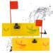Yellow Bird Fishing Products 2 Pack Planer Boards Kits - Availible in 4 Sizes in Both Starboard/Port Side 08 Inch - (1) Left (1) Right